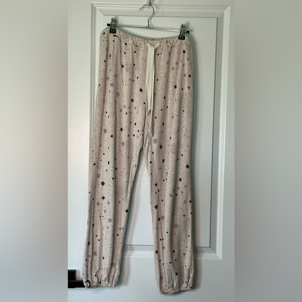 Soma Weekend Sunday Pant Celestial Print Cream Size M